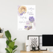 Lavendel theepartij bruidsdouche welkomstbord poster (Thuiskantoor)