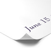 Lavendel theeparty bruiloft feest welkomstbord poster (Hoek)