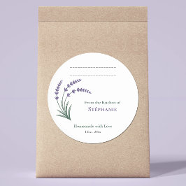 Lavendel Thuisgemaakt met Liefde Label Sticker