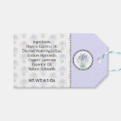 Lavendel Thuisgemaakte Bad & Lichaam Cadeaulabel (Voorkant (Horizontaal))