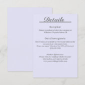 Lavendel Timeless Elegance detail envelop kaart (Voorkant / Achterkant)
