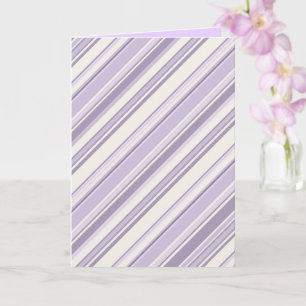 Lavendel tinten zachte ivoor strepen kaart