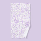 Lavendel toile bad handdoek (Handdoek)
