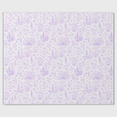 Lavendel toile cadeaupapier (Vlak)