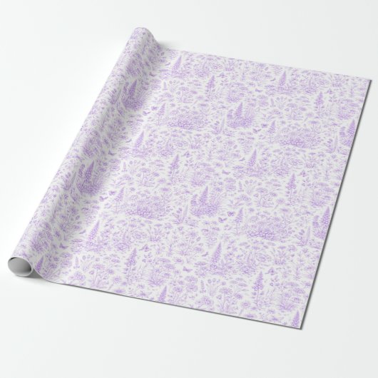 Lavendel toile cadeaupapier (Uitgerold)