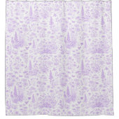 Lavendel toile douchegordijn (Voorkant)