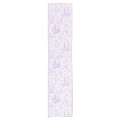 Lavendel toile korte tafelloper (Voorkant)