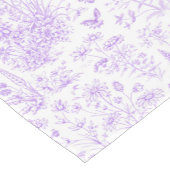 Lavendel toile korte tafelloper (Hoek)