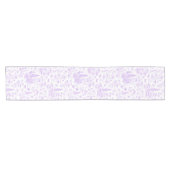 Lavendel toile korte tafelloper (Horizontaal)