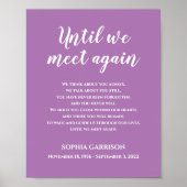 Lavendel Totdat We Opnieuw Elkaar Ontmoeten Fijne  Poster (Voorkant)