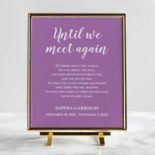 Lavendel Totdat We Opnieuw Elkaar Ontmoeten Fijne Poster