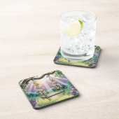 Lavendel Tree Swing Plastic Onderzetter Set (Rechterzijde)