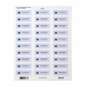 Lavendel Trendy Gepersonaliseerde Monogram Letter Etiket (Full Sheet)