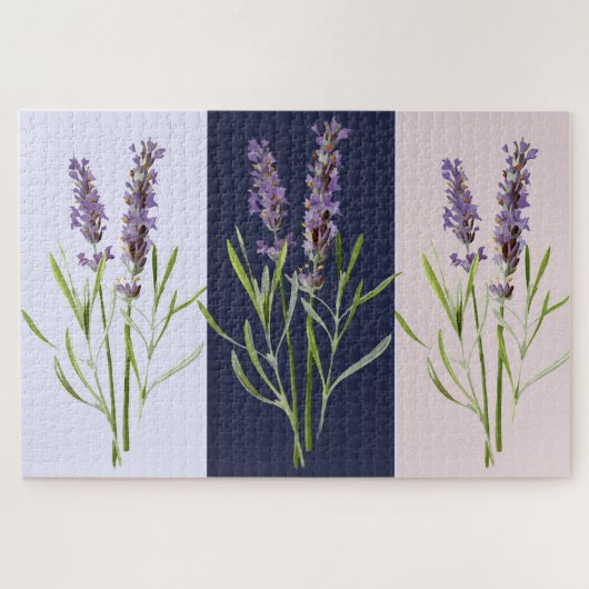 lavendel triptyse legpuzzel (Horizontaal)