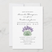 Lavendel Trouwkaart Cottage Chic Kaart (Voorkant)