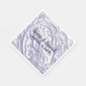 Lavendel Trouwpapier Quilling Daisy Design Servet (Hoek)