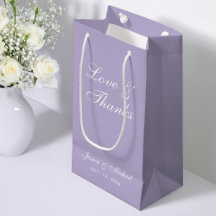 Lavendel Trouwscript Love Thanks Eenvoudig Paars