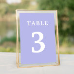 Lavendel Trouwtafel nummer Kaart<br><div class="desc">Heldere lavendel bruiloft tafel nummers. Personaliseer het nummer en voeg zoveel tabellen toe als u nodig hebt. Voor meer overeenkomende producten,  controleer onze collecties.</div>