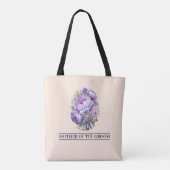 Lavendel trouwtas tote bag (Achterkant)