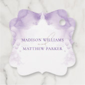 Lavendel Tuin Bruiloft Dank u Bedankjes Labels (Achterkant)