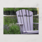 Lavendel Tuinstoel Bewegende aankondiging (Voorkant)