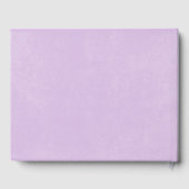 Lavendel Tulp Solo moderne bruiloft Gastenboek (Achterkant)