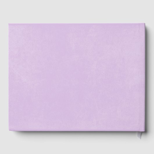 Lavendel Tulp Solo moderne bruiloft Gastenboek (Achterkant)