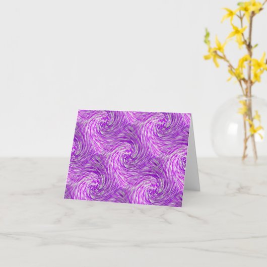 Lavendel Twirls....... Kaart (Gele Bloem)