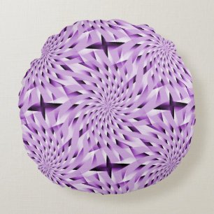 Lavendel Twirls...... Rond Kussen