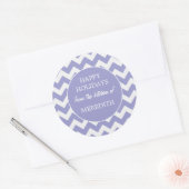 Lavendel uit de keuken van bakken ronde sticker (Envelop)