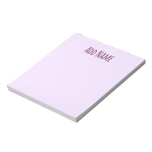 Lavendel unieke gepersonaliseerde leraar geschenke notitieblok (Linkerzijde)