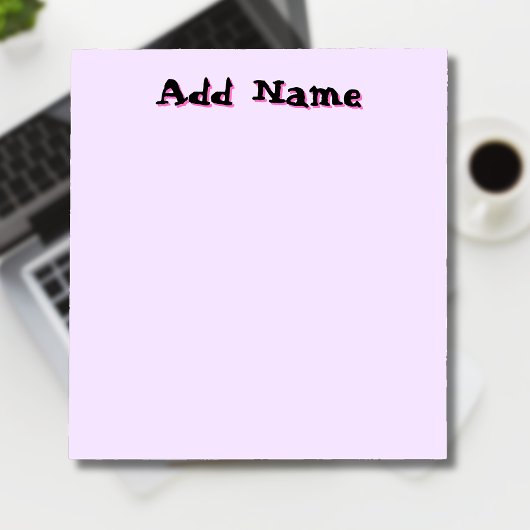 Lavendel unieke gepersonaliseerde leraar geschenke notitieblok