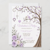 Lavendel Valentijnsfeest Kaart (Voorkant)