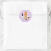 Lavendel van de Franse Markt Ronde Sticker (Tas)