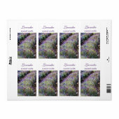 Lavendel veld geurkaars Aangepast label (Full Sheet)
