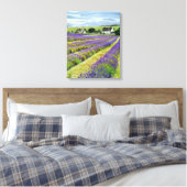 Lavendel Veld & Natuur Kunst Canvas Afdruk (Insitu (Slaapkamer))