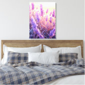 Lavendel veld zonneschijn canvas afdruk (Insitu (Slaapkamer))