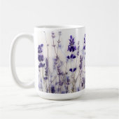 Lavendel Velden 15 oz Koffie Mok (Links)