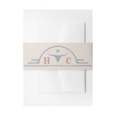 Lavendel Velden van Blauwe Westerne bruiloft Uitnodigingen Wikkel (Voorkant Voorbeeld)