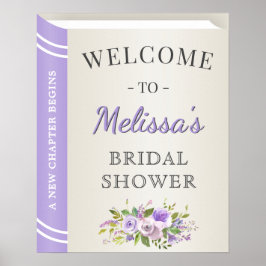 Lavendel Verhaalboek Cover Bruidsfeest Welkom Poster