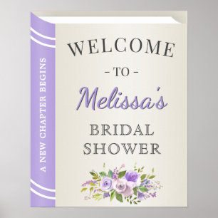 Lavendel Verhaalboek Cover Bruidsfeest Welkom Poster