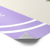 Lavendel Verhalenboek Cover Bruiloftsshower Welkom Poster (Hoek)