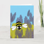 Lavendel Verjaardag Kaart (Voorkant)