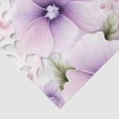 Lavendel Victoriaans Bloemen & Kant Decoupage Tissuepapier (Detail)