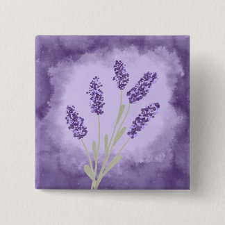 Lavendel Vierkante Button 5,1 Cm