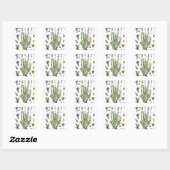 Lavendel Vierkante Sticker (Vel)