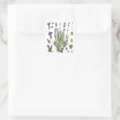 Lavendel Vierkante Sticker (Tas)