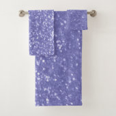 Lavendel violet fonkelt glitter bling bad handdoek (Insitu)
