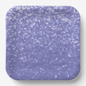 Lavendel violet fonkelt glitter bling papieren bordje (Voorkant)