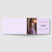 Lavendel violet foto Sweet 16 Gastenboek (Volledig)